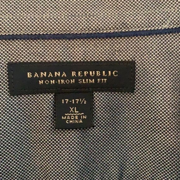 Banana Republic Dress shirt button down grey XL - Picture 4 of 7